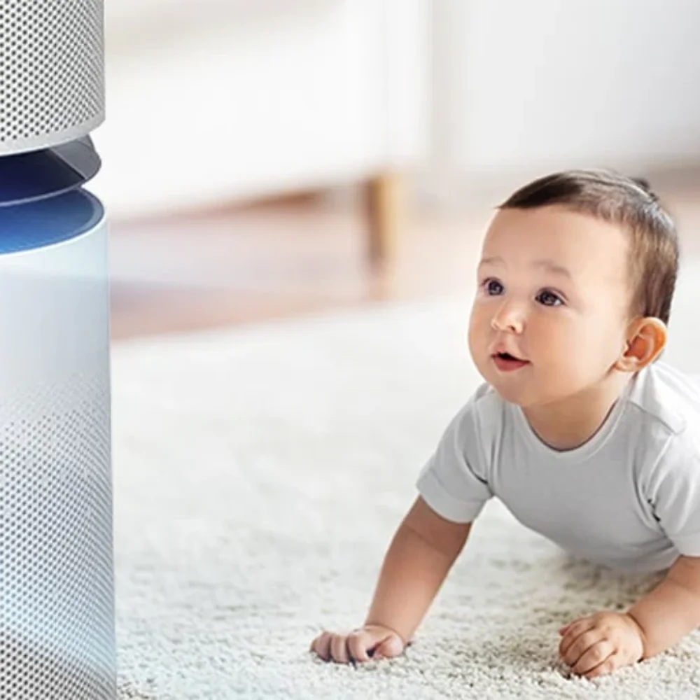 baby and 360 air purifier
