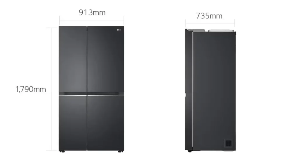 refrigerator matte black B257SQVL