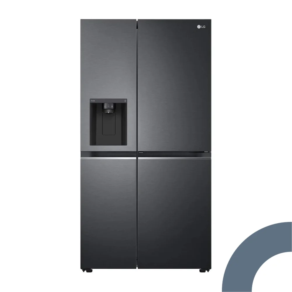 black matte finish fridge GC-J257SQNW with water dispenser