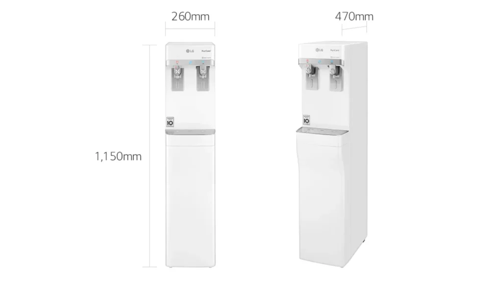 standing water purifier for cold water and big hot water capacity