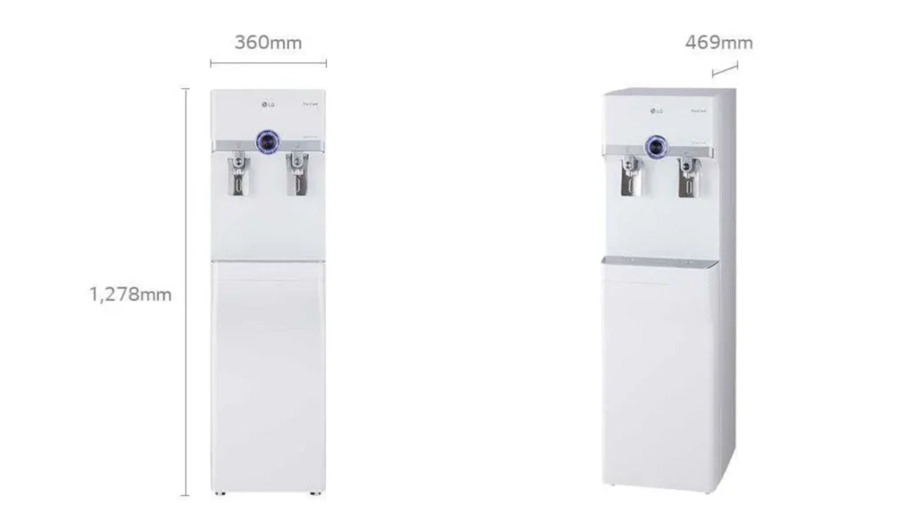 water purifier large hot and cold water capacity