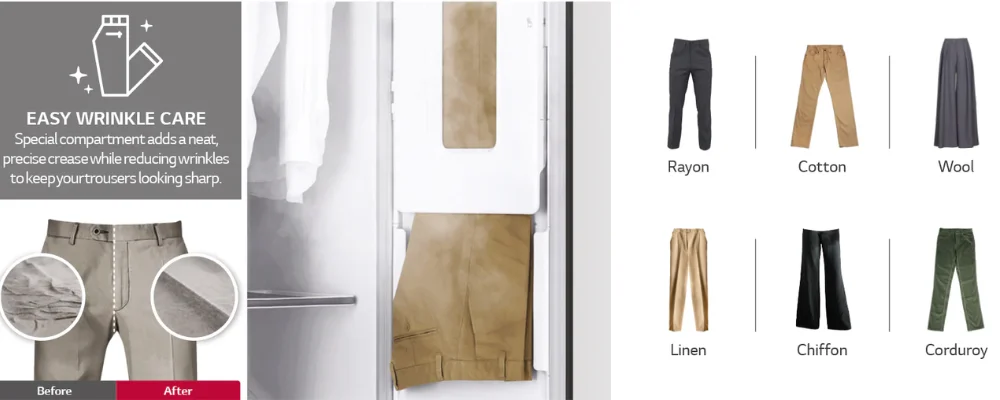 type of pants for lg styler