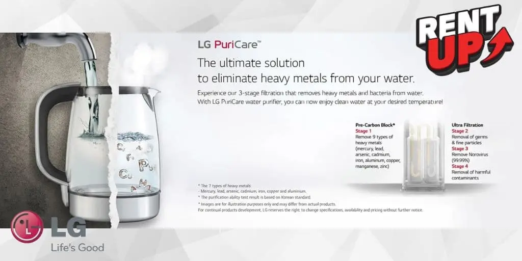 LG Water Purifier puricare is Tankless and self service model. No reboiling water, no overnight water.