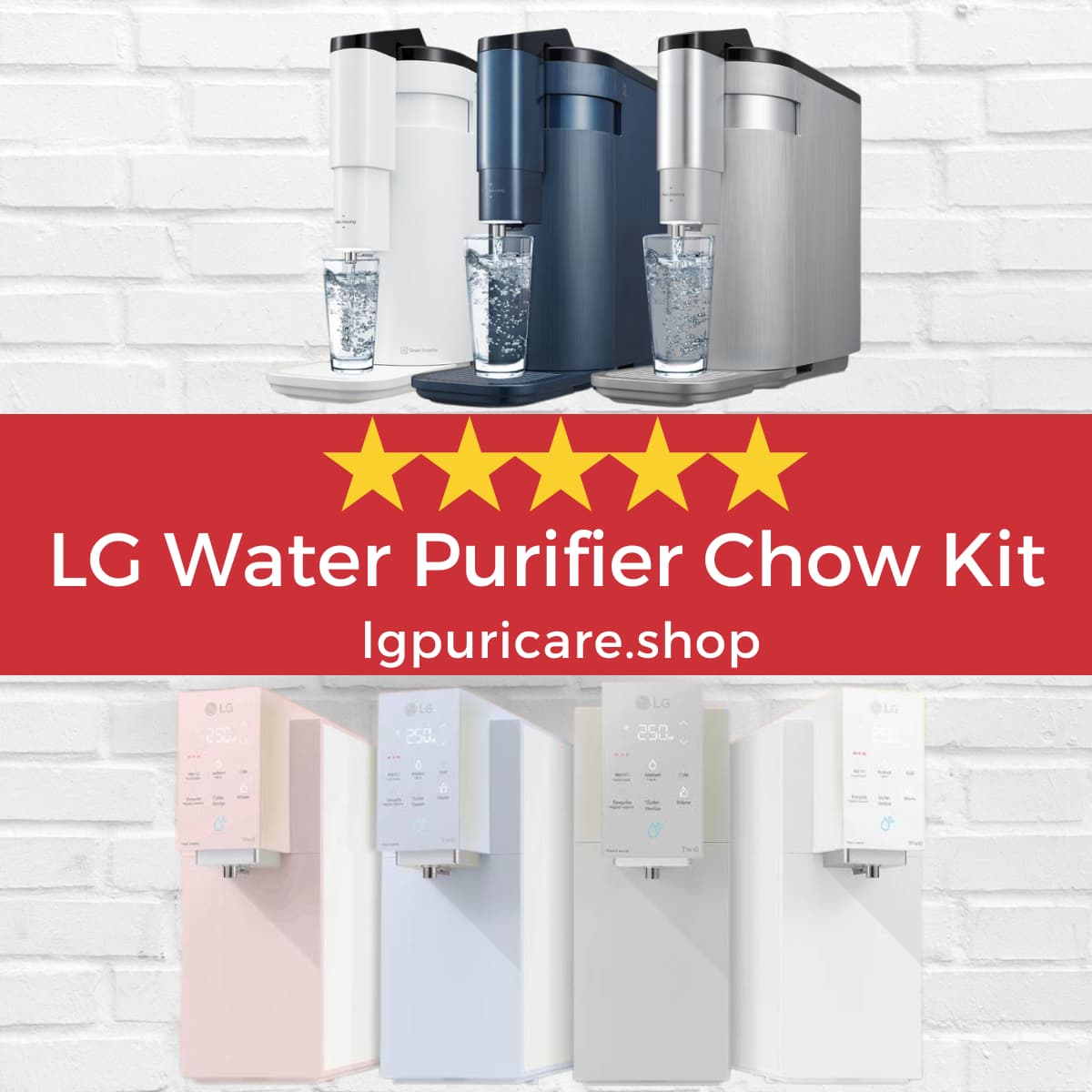LG Water Filter Chow Kit WD516AN & WD518AN