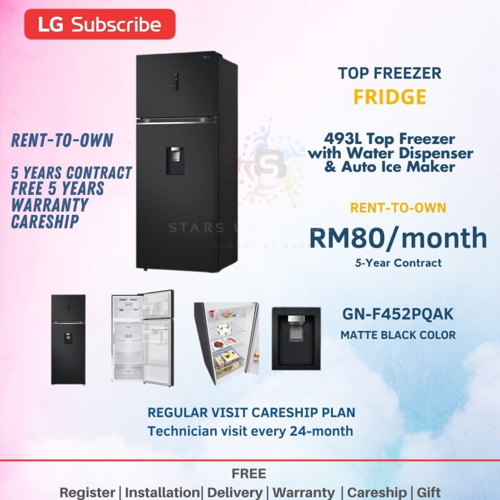 LG Subscribe Home appliances Rent Up Top Freezer setapak, LG Subscribe Rent Up Top Freezer gombak, LG Subscribe Rent Up Top Freezer batu caves, LG Subscribe Rent Up Top Freezer semenyih, LG Subscribe Rent Up Top Freezer kepong